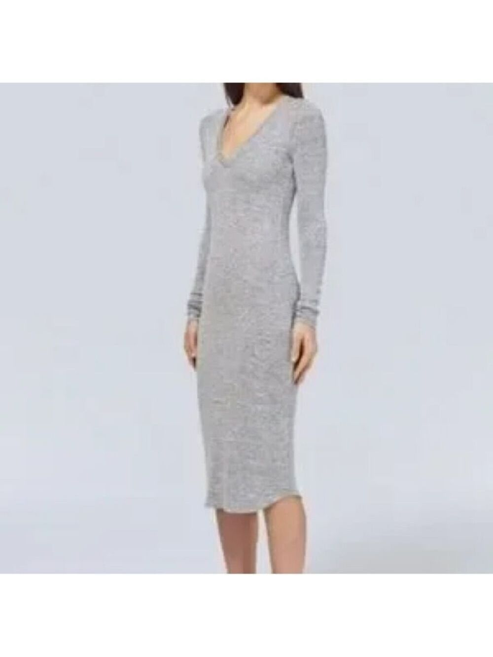 Wilfred Free Gray Long Sleeve Dress